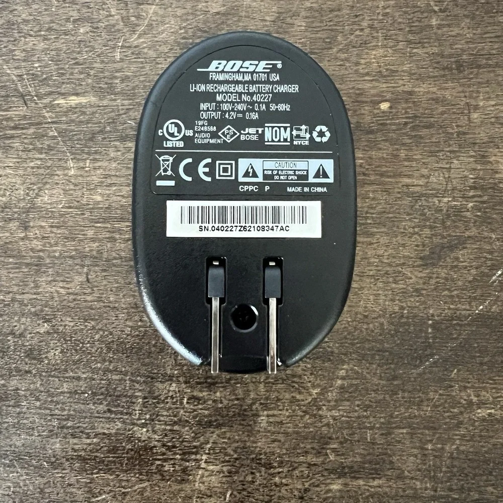Genuine BOSE #40227 #40229 ‎ Battery Charger for QC3 Quiet Comfort 3 Headphones